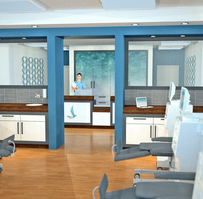 Dialysis center Plitvic: Therapy rooms